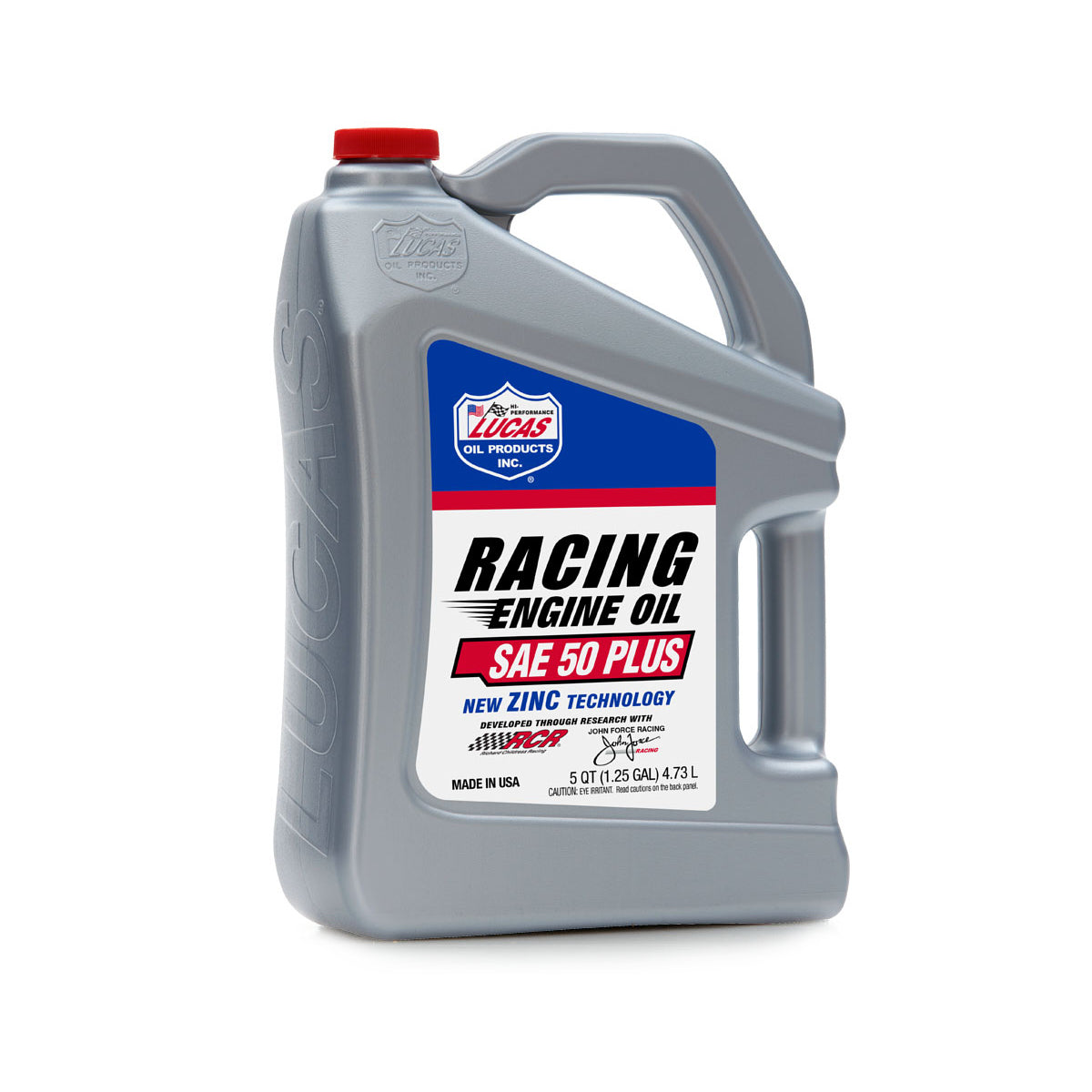 Lucas Oil 50 Plus Racing Motor Oil 5 Quart Bottle - High Zinc 50W