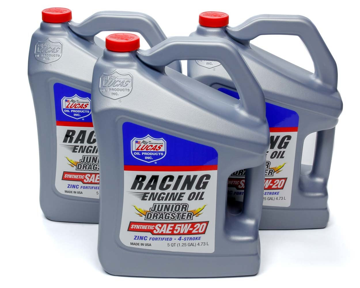 Lucas Oil Jr. Dragster-Karting Oil 5W20 Case (3 x 5 Qt Jug) - Part 10471