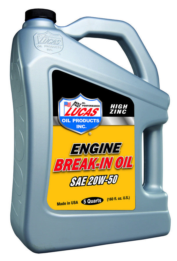 Lucas Oil Break-In Oil 20W50 - 5 Qt Bottle - LUC10636