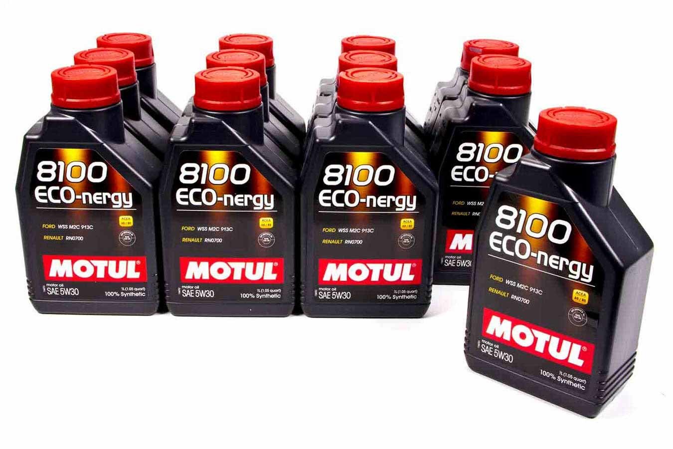 MOTUL USA 8100 Eco-Nergy 5W30 Oil Case/12-Liter - Synthetic Motor Oil