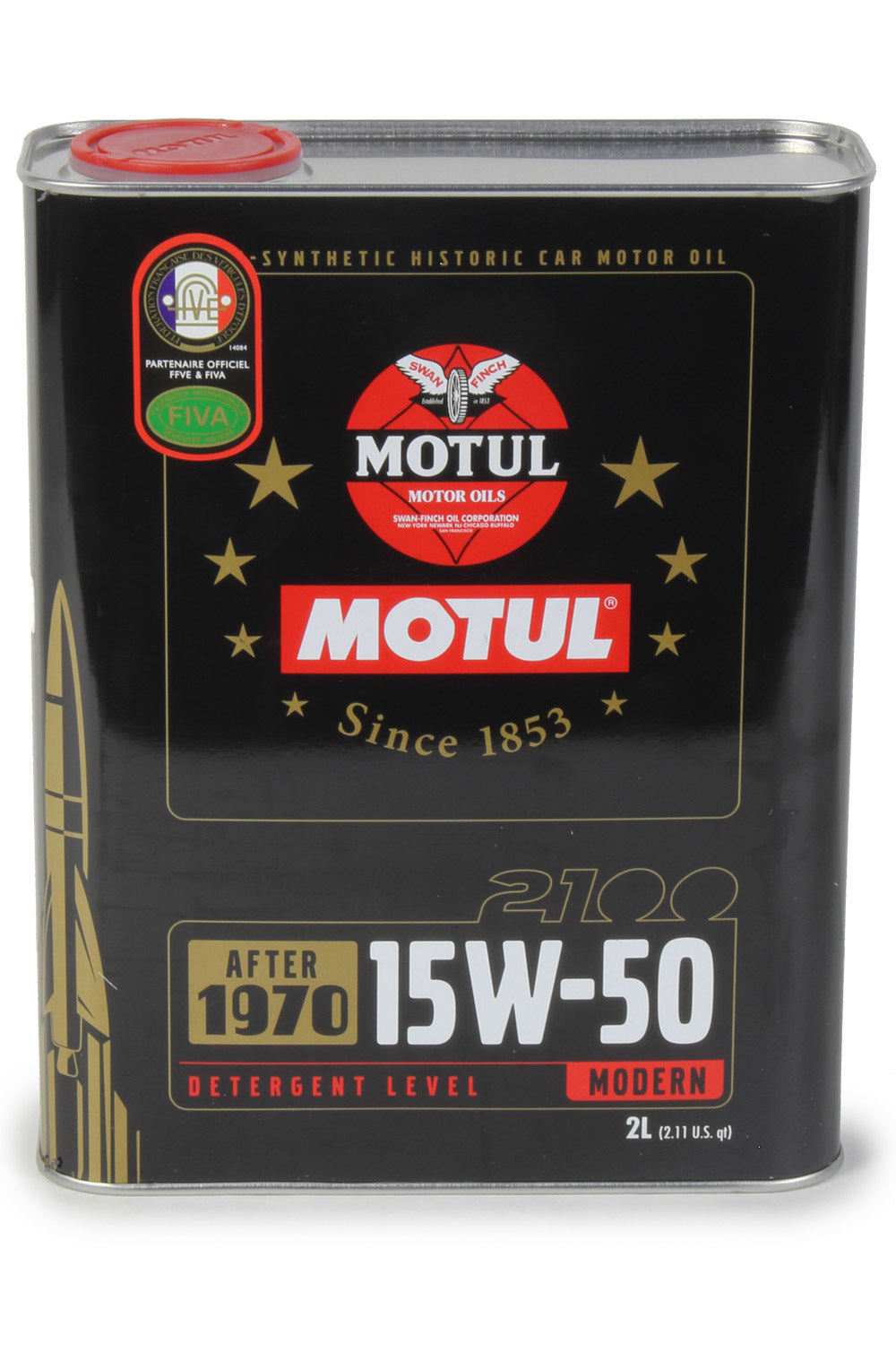 MOTUL USA 2100 Classic Oil 15W50 - 2 Liter Semi-Synthetic Motor Oil