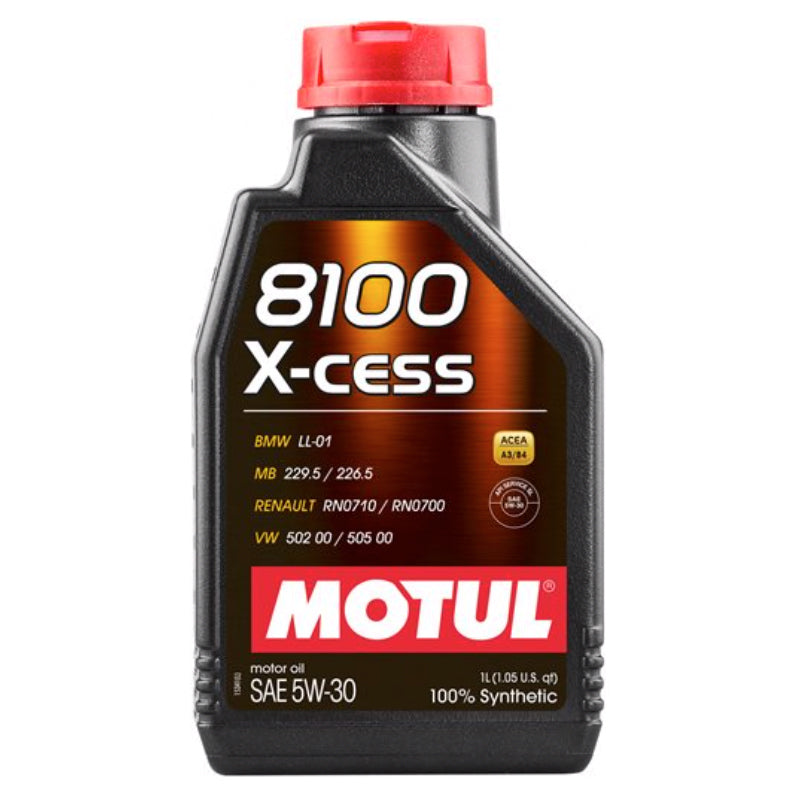 MOTUL USA 8100 X-Cess 5W30 Synthetic Motor Oil - 1 Liter