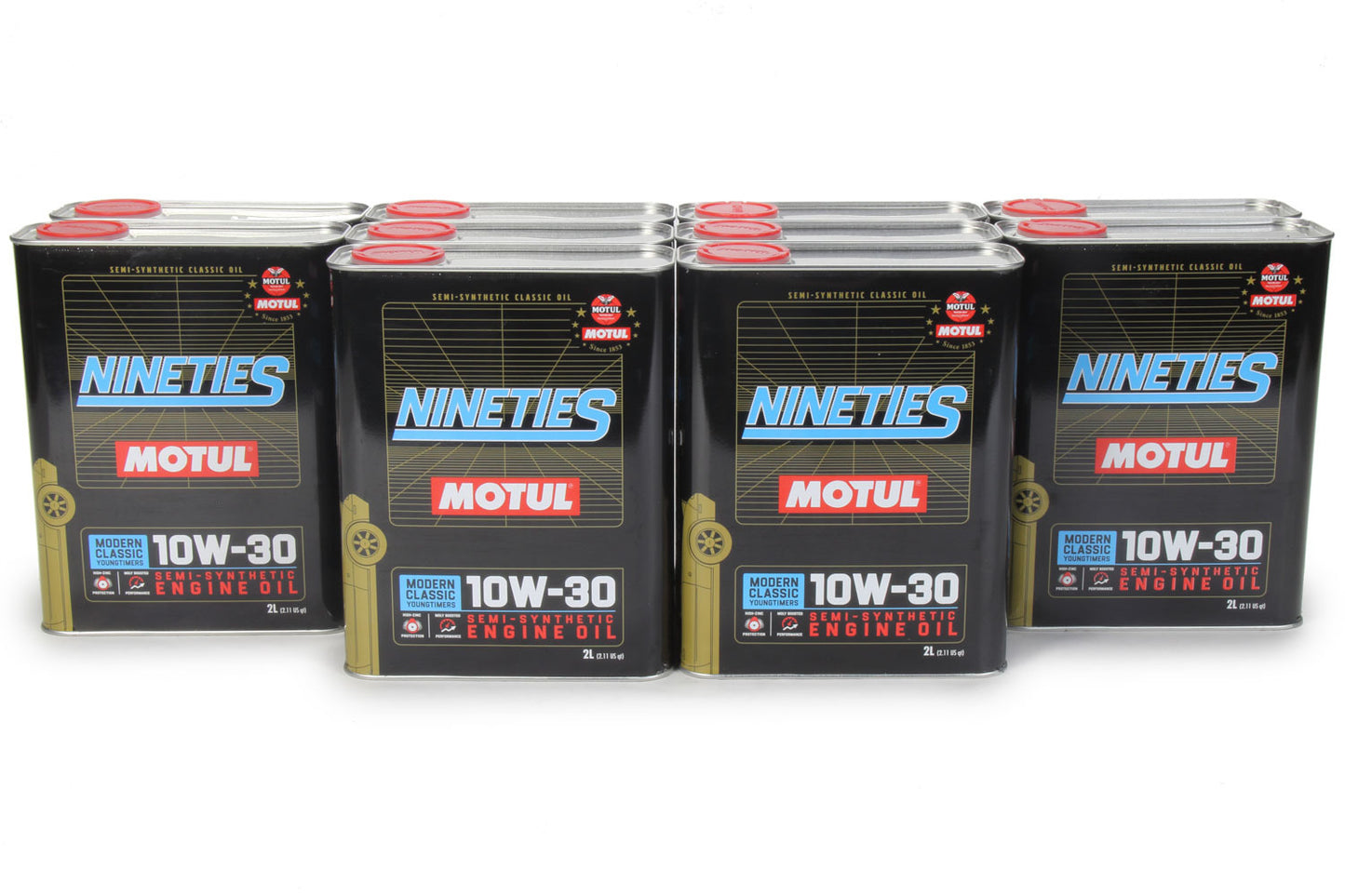 MOTUL USA Classic Nineties Oil 10W30 Case of 10 x 2 Liter Cans