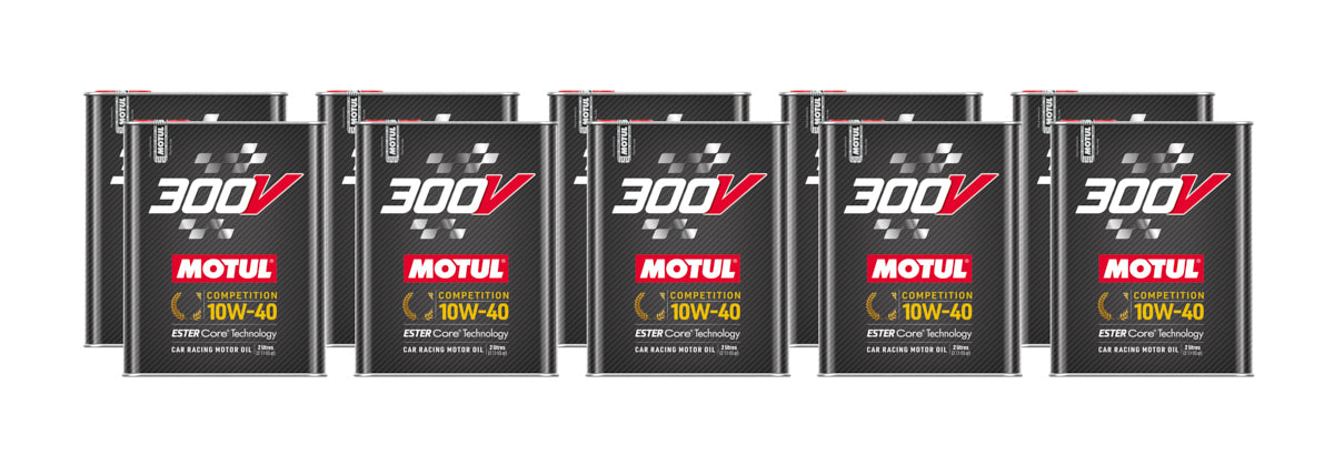 MOTUL USA 300V Competition Oil 10W40 - Case of 10 x 2 Liter Bottles