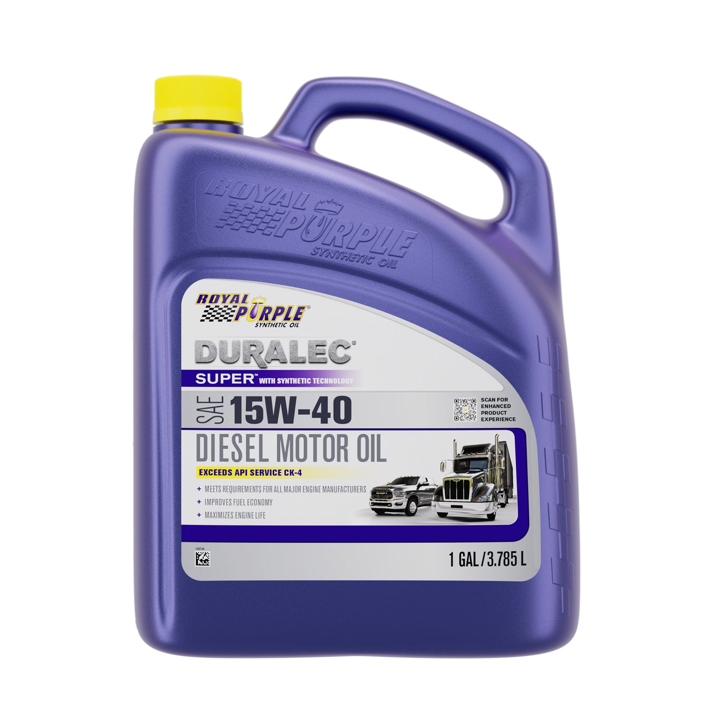 Royal Purple Duralec Super 15W40 Synthetic Oil - 1 Gallon Jug - Autosphere