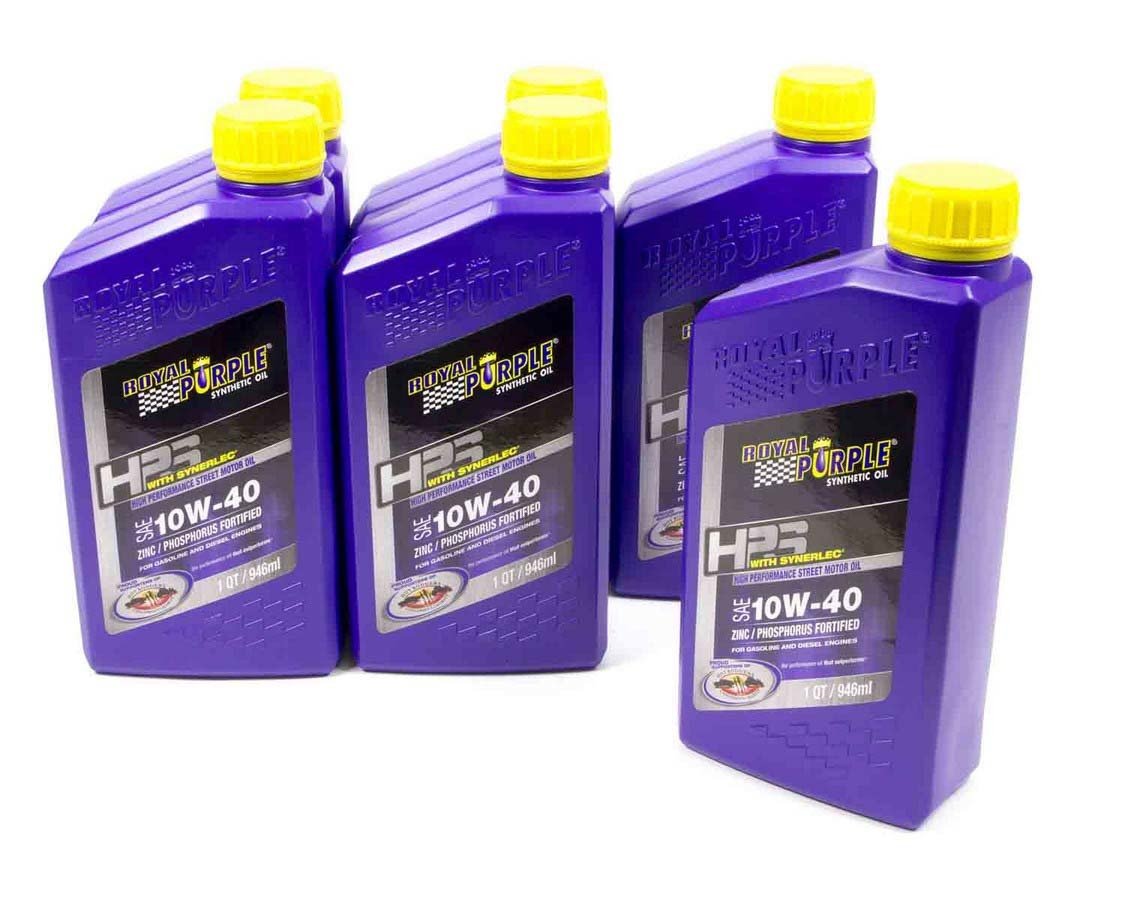 Royal Purple 36140 HPS Multi - Grade Motor Oil - 10W40 Synthetic - Case of 6 Quarts - Autosphere