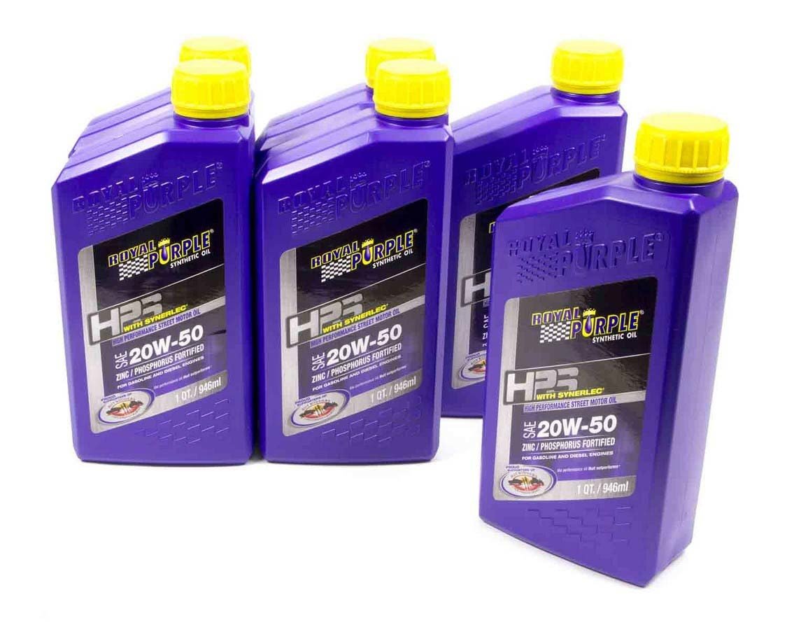 Royal Purple 36250 20W50 HPS Multi - Grade Oil - Set of 6 Quarts - Autosphere