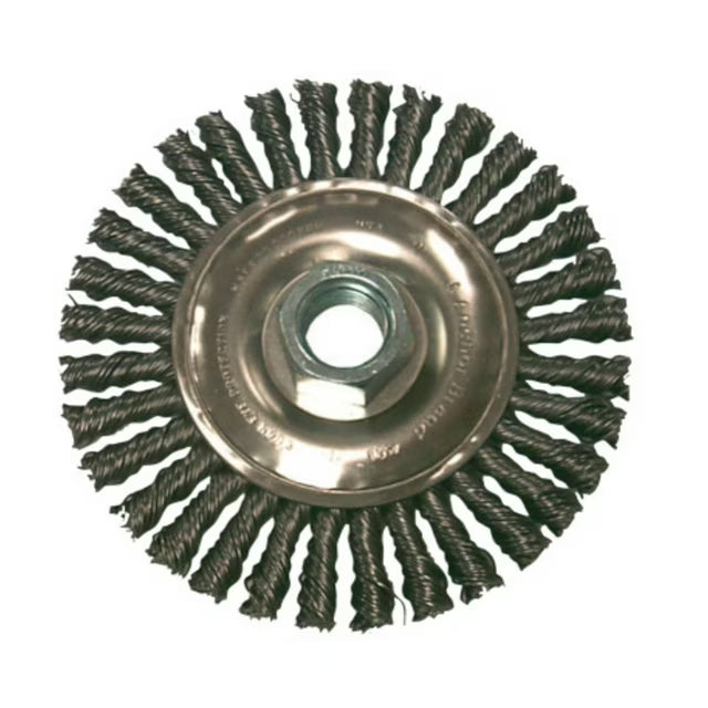 Anchor Brand 102-4S58 Stringer Bead Wire Wheel Brush – 4" x 4", Carbon Steel, 0.020" Wire, 5-Pack