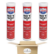 SUPREME BOX Lucas Oil Products Red N Tacky Red Lithium Grease, Multipurpose Grease, 14 oz - Pack of 3 (42 oz in Total)