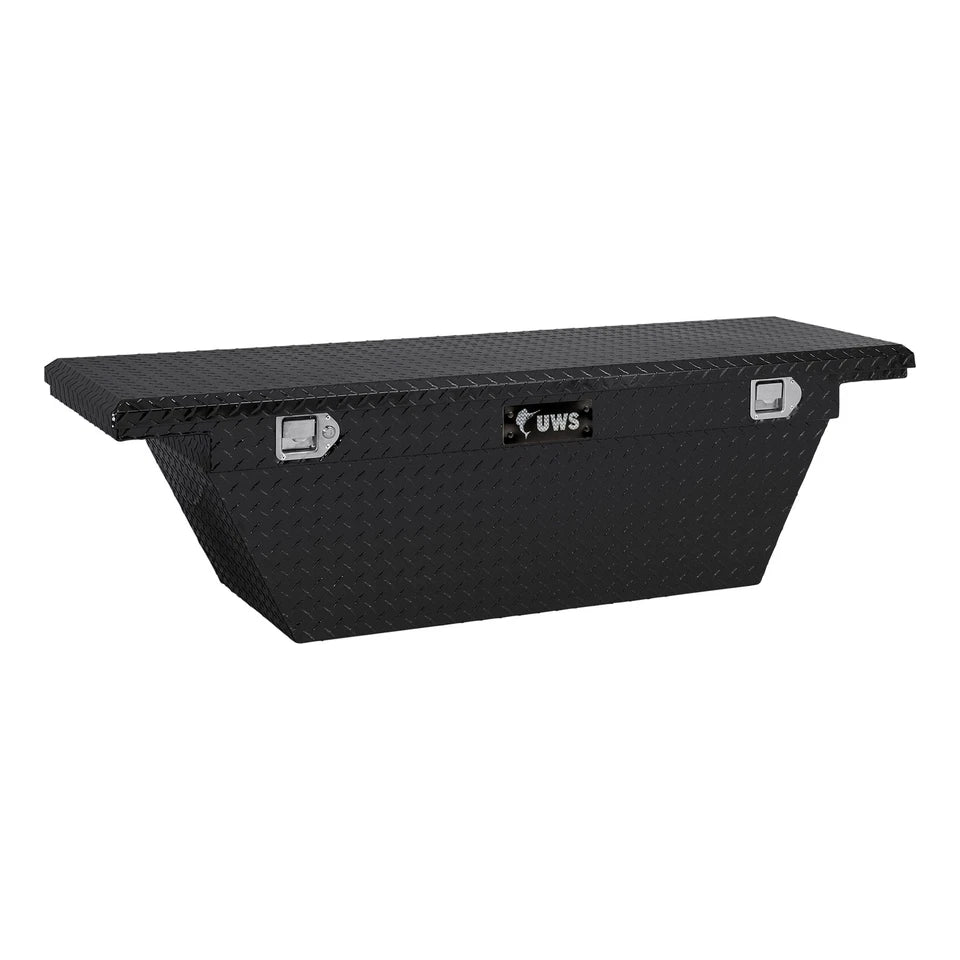 UWS United Welding Services TBSD-60A-BLK 04 C Colorado Crew Single Lid Deep Angled Truck Bed Toolbox in Black