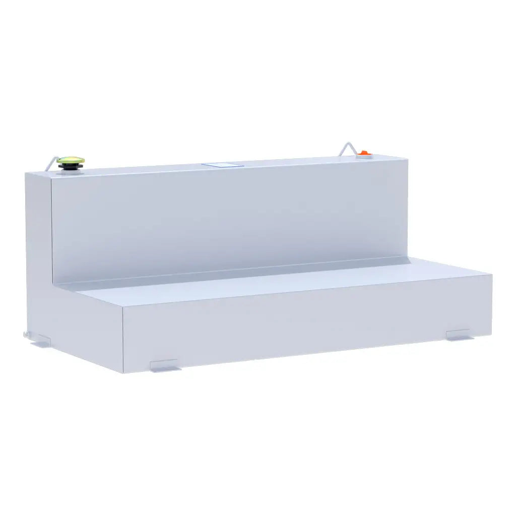 UWS United Welding Services ST-100-L-W Steel L-Shape Transfer Tank, 100 Gallons, White