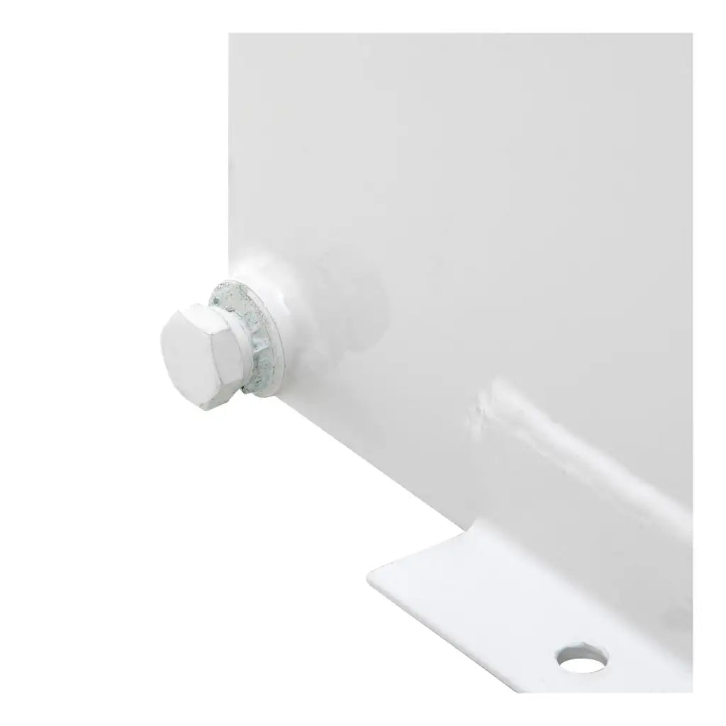 UWS United Welding Services ST-100-L-W Steel L-Shape Transfer Tank, 100 Gallons, White