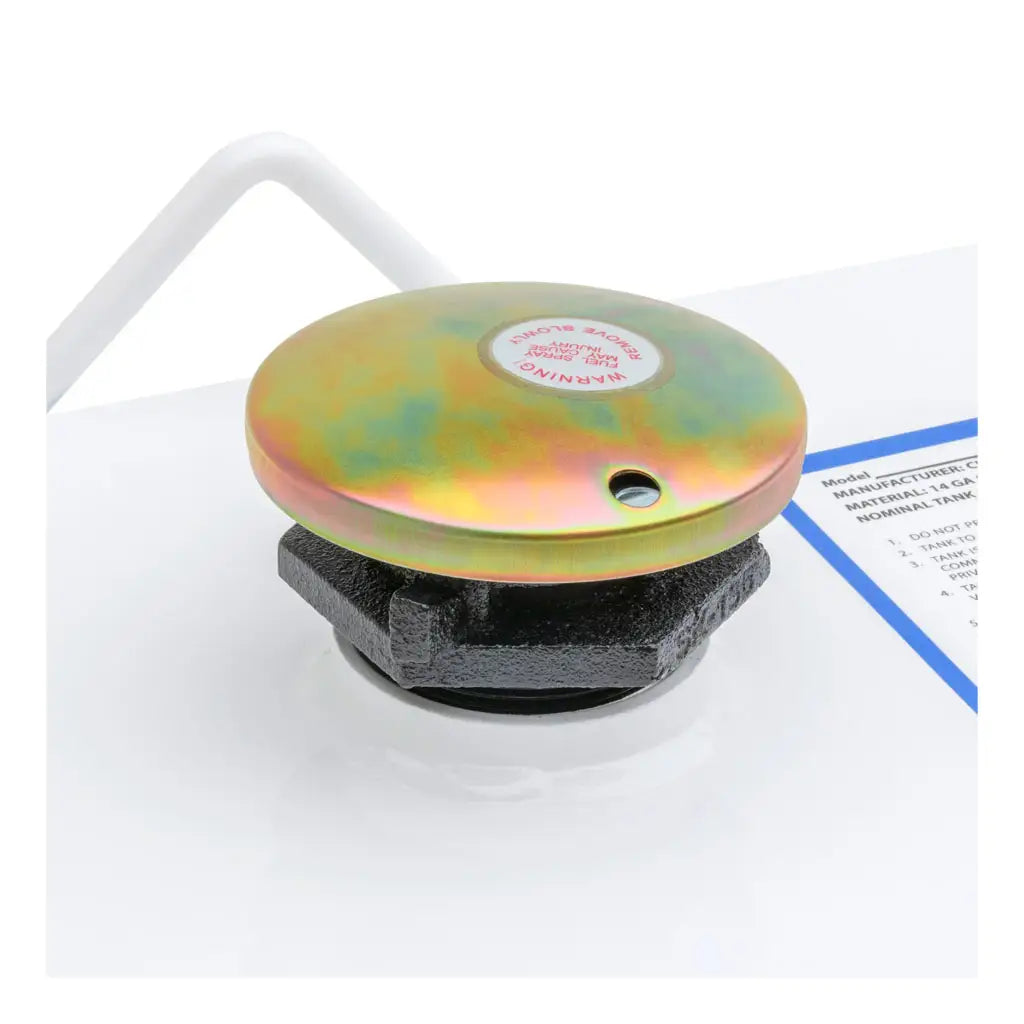 UWS/United Welding Services White 100 Gallon Rectangle Steel Transfer Tank (Part #ST-100-RT-W)