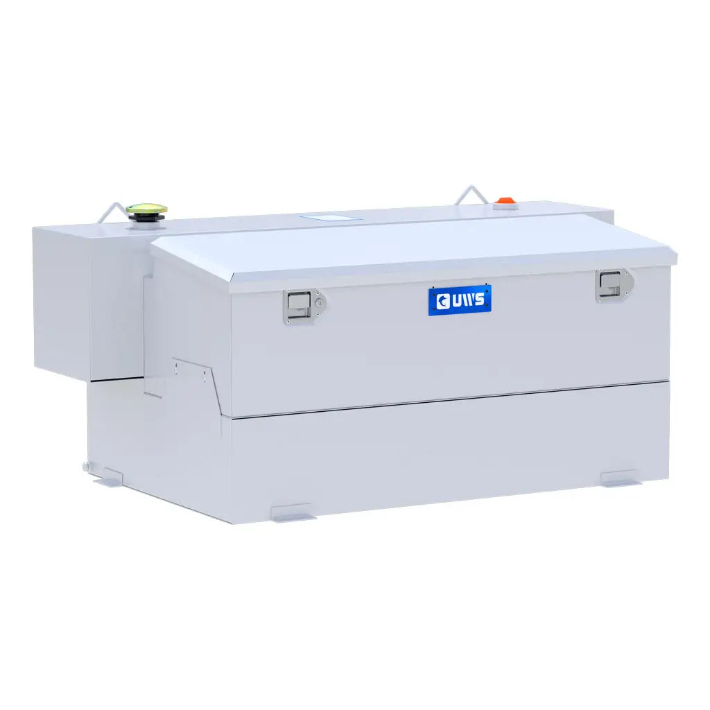 UWS United Welding Services Hammerhead 100 Gallon Steel Aluminum Combo Transfer Tank, White