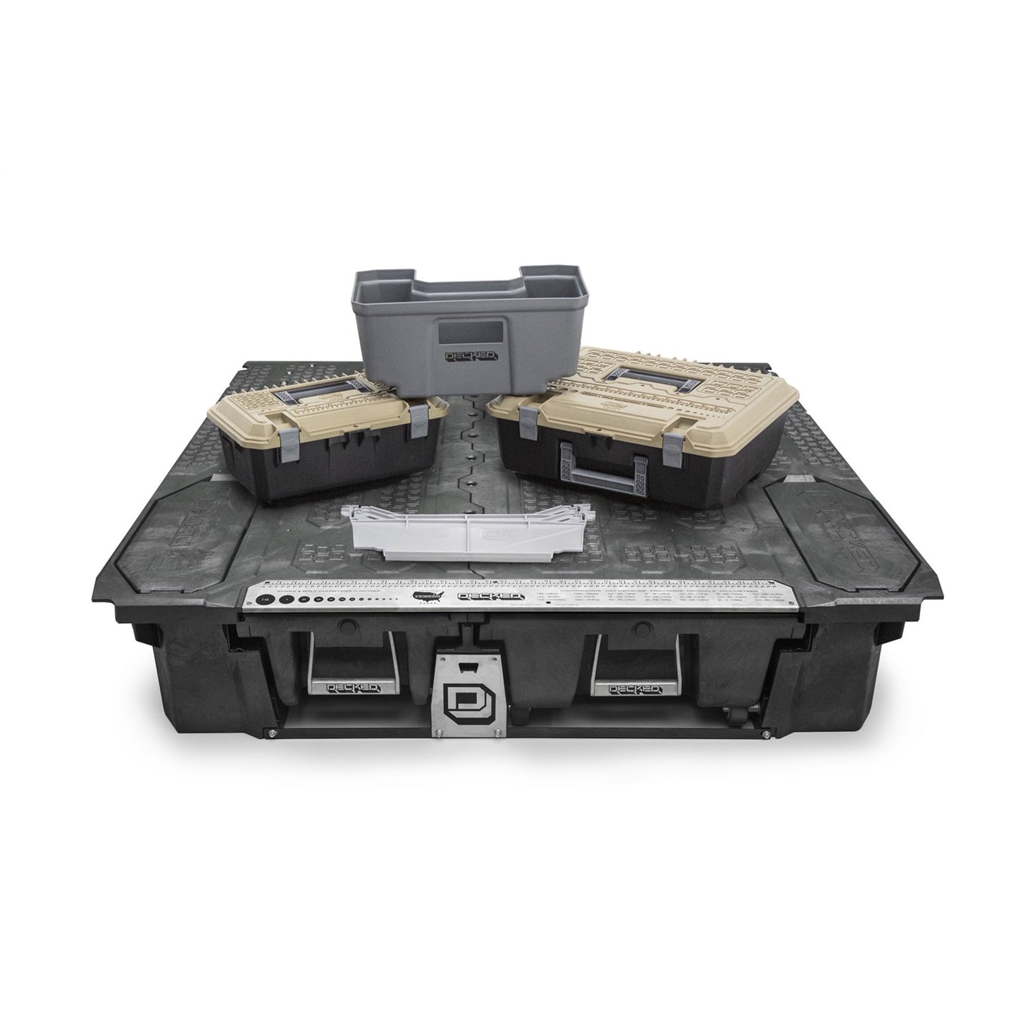 Decked LLC 19 C Ranger 6.0 ft Bed Storage with Decked Out Package - Durable Truck Bed Organizer