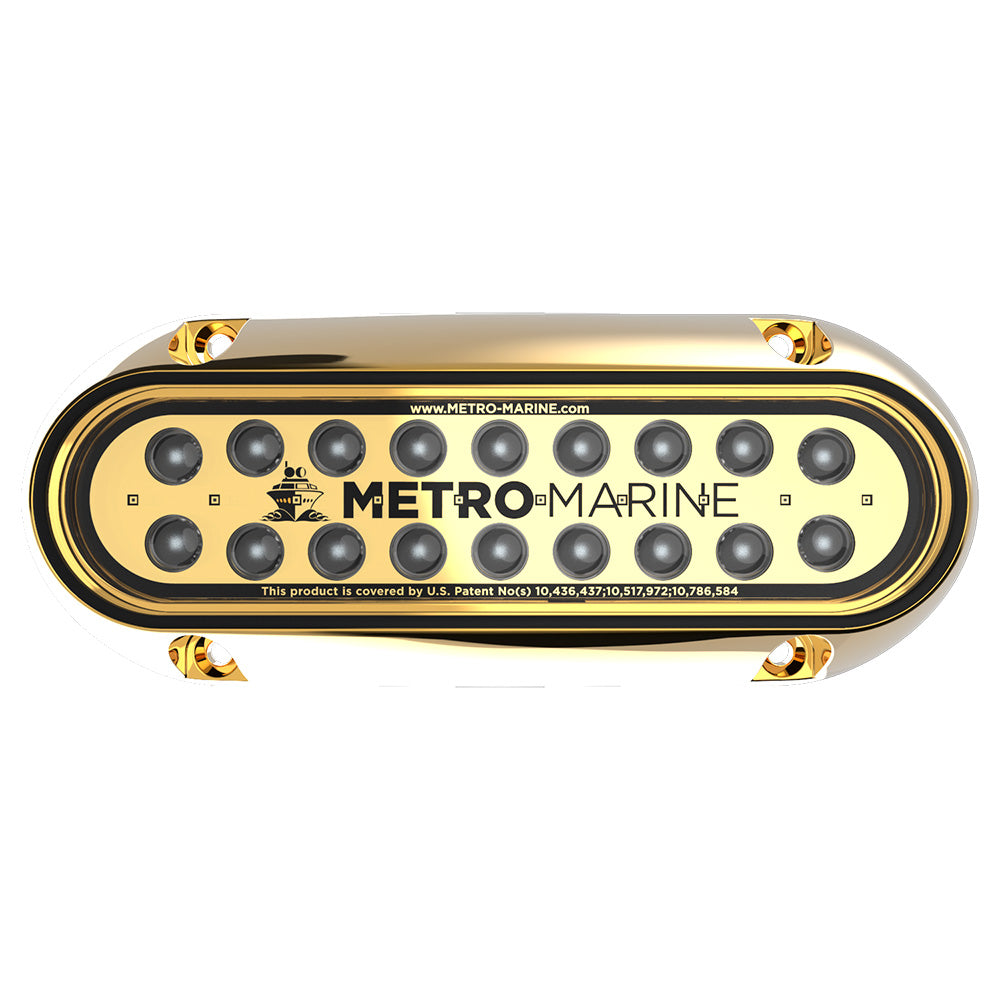 Metro Marine High-Output Elongated Underwater Light w/Intelligent Monochromatic LED's - Aqua, 90 Beam