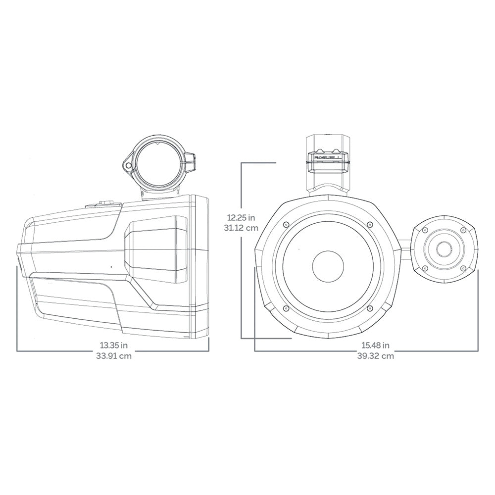 Roswell R1 Pro Tower Speakers - White - C920-1910W - 200W RMS & 400W Peak Power