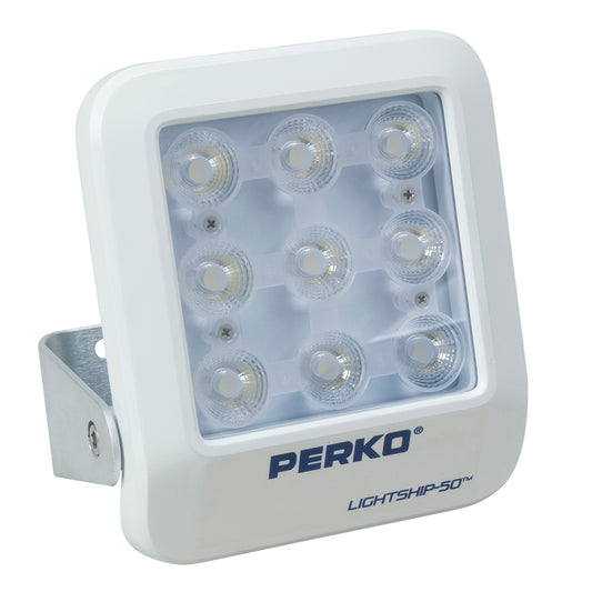 Perko Lightship 50 LED High Performance Spotlight - 12/24V - White - Part Number 1643050S0W