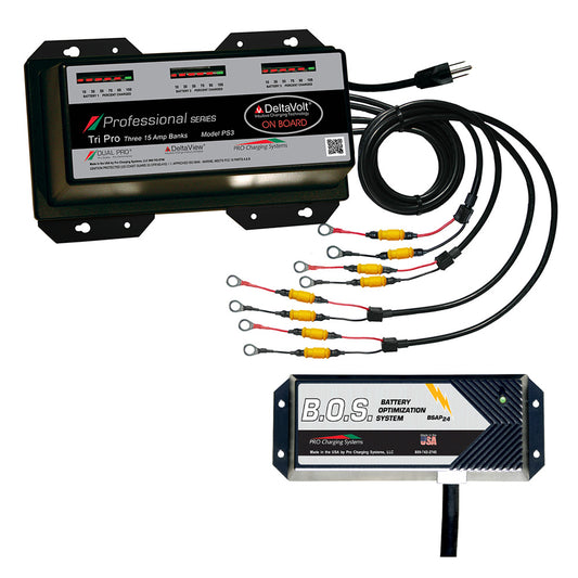 Dual Pro PS3 3 Bank Battery Charger with B.O.S. - PS3/BOS12V3