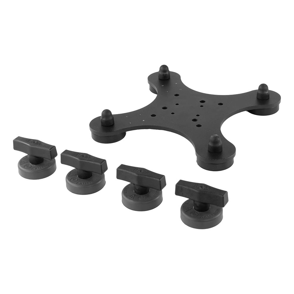 RAM Mounting Systems RAM Tough-Mag 48MM 4-Point Magnetic Mounting Base - RAM-MAG48-4U