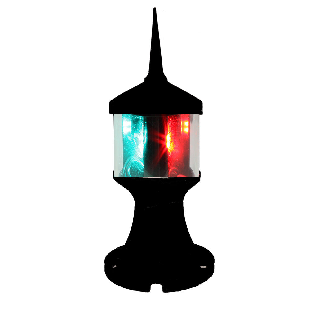 Lunasea Lighting LLB-73BK-01-BB Tri-Color/Anchor Zero Emission Light Fixture - 12V - Black
