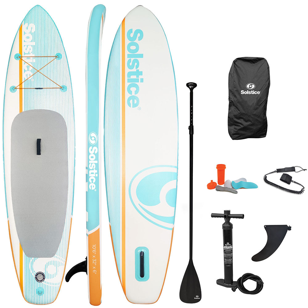 Solstice Watersports 10'6" Cruiser Inflatable Stand-Up Paddleboard Kit - Orange (Part Number: 36122)