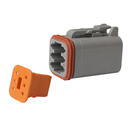 Pacer Group TDT06-6S-5 Deutsch DT Plug & Wedge Lock Kit - 6 Position - 5 Pack