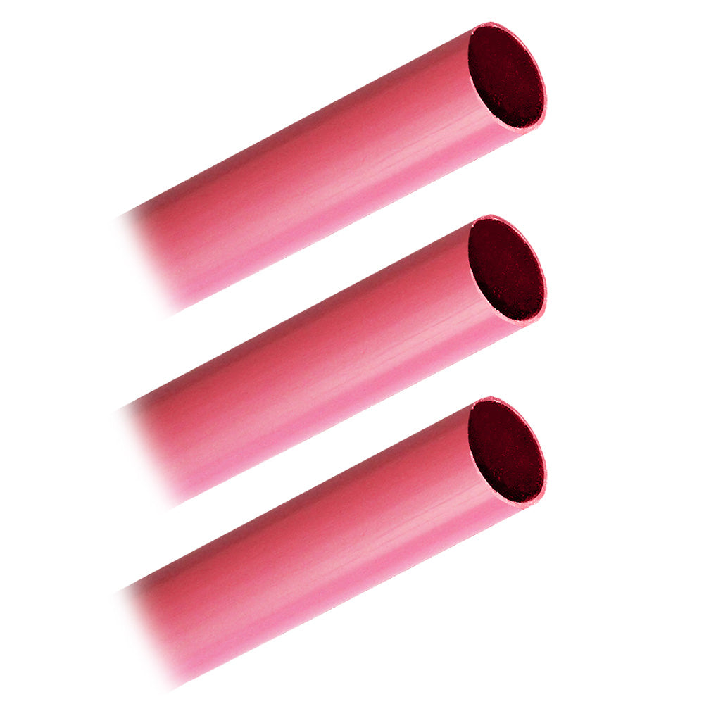 Pacer Group BHW3/4-12RD-3 Heavy Wall Heat Shrink Tubing - 3/4" x 12" - Red (3-Pieces)