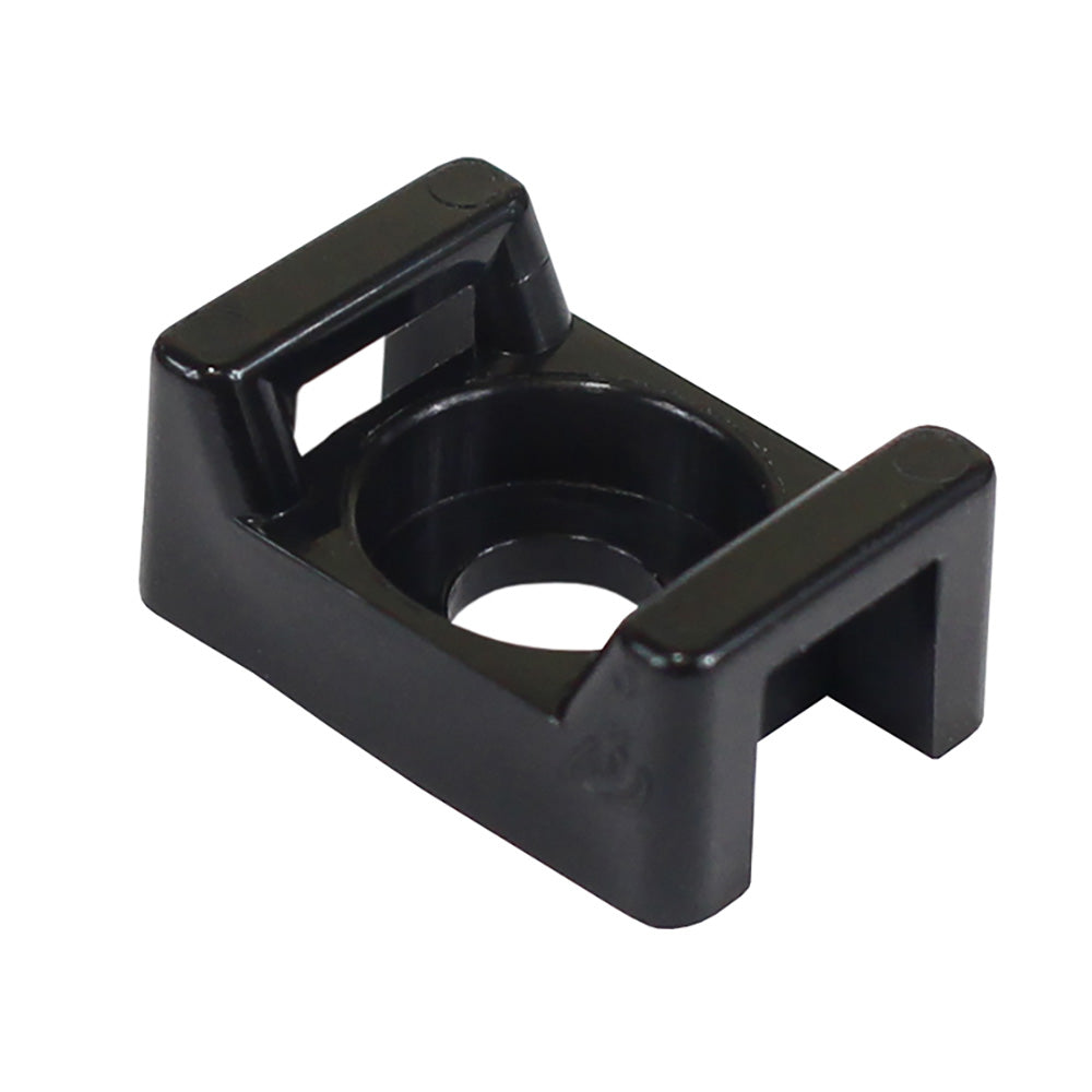 Pacer Group CTM2S8BK-100 Screw Down Cable Tie Mount - #8 Screw Mount Method - Black - 100 Pack
