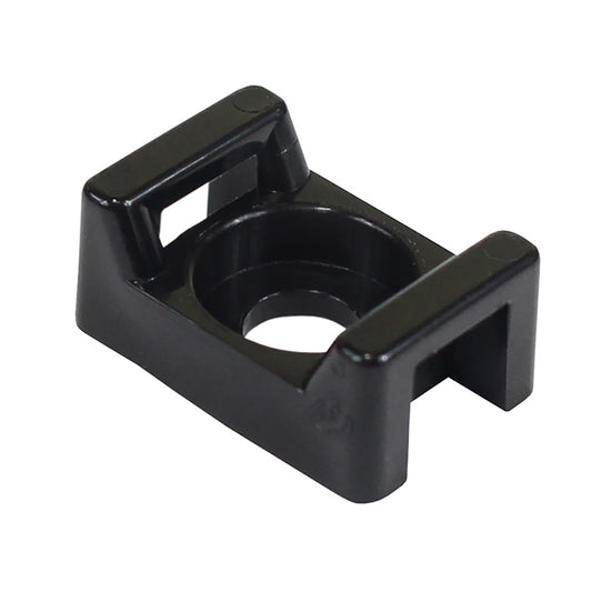 Pacer Group CTM2S8BK-100 Screw Down Cable Tie Mount - #8 Screw Mount Method - Black - 100 Pack