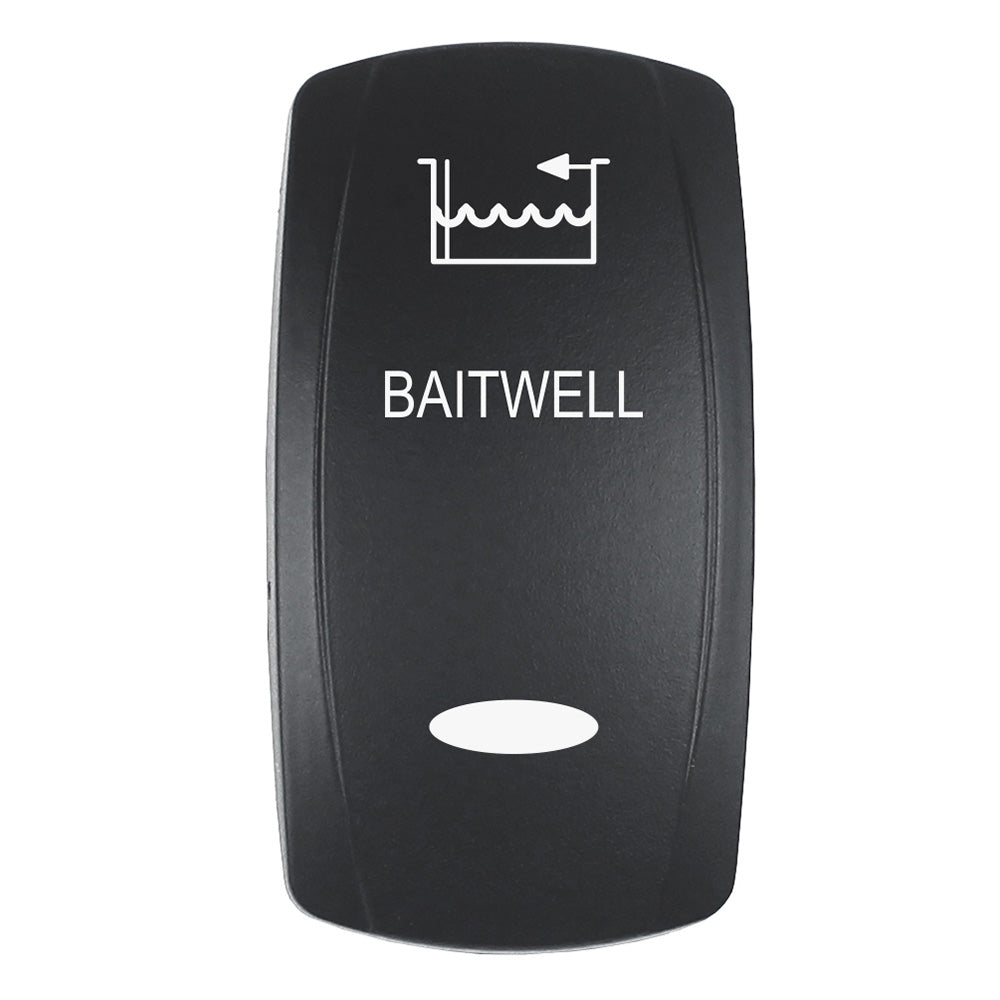 Pacer Group EV2LE-BTWL Actuator - Baitwell for V Series Contura Switches - Black Laser Etched