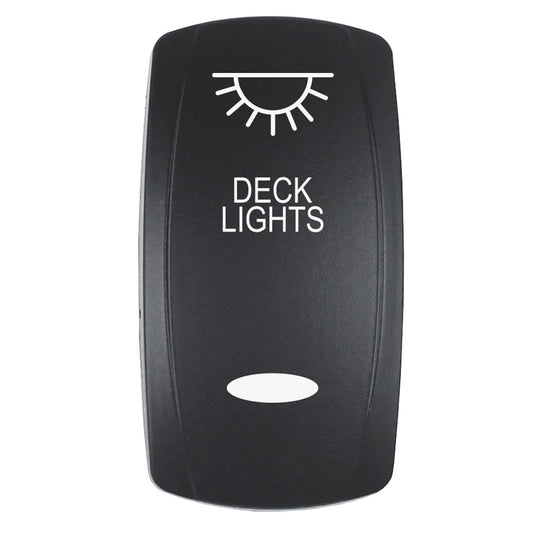 Pacer Group EV2LE-DECK Actuator for V Series Contura Switches - Black Laser Etched Deck Lights