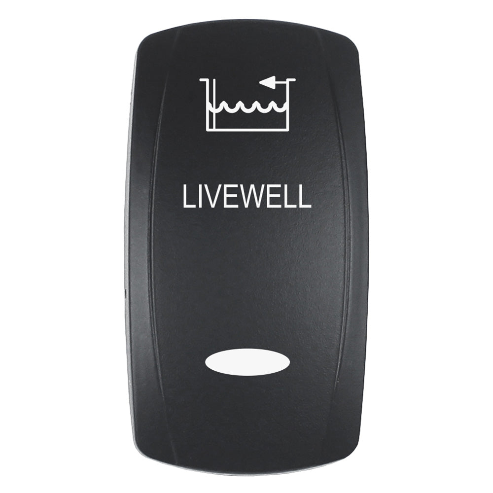 Pacer Group EV2LE-LVWL LIVEWELL Actuator for V Series Contura Switches - Black Laser Etched