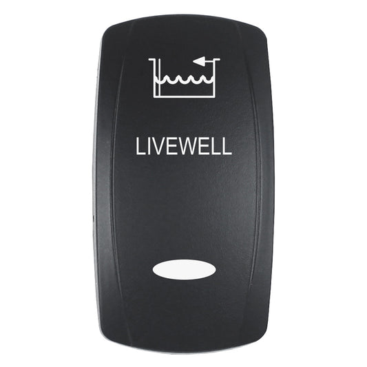 Pacer Group EV2LE-LVWL LIVEWELL Actuator for V Series Contura Switches - Black Laser Etched