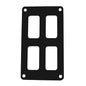 Pacer Group PSC-22-BK Switch Panel - 2 Switch, 2 Row, Black Powder Coated Aluminum