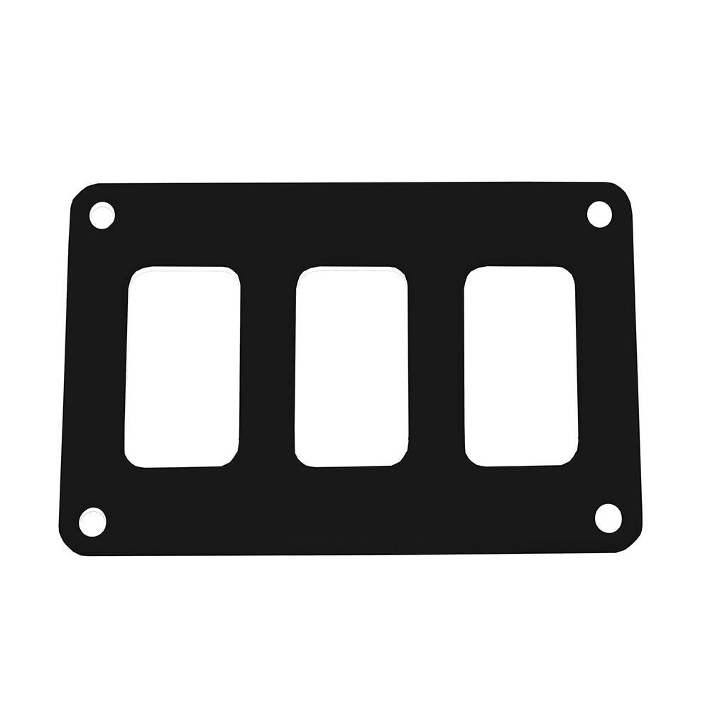 Pacer Group PSC-31-BK Switch Panel - 3 Switch & 1 Row - Black Powder Coated Aluminum