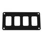 Pacer Group PSC-41-BK Switch Panel - 4 Switch & 1 Row - Black Powder Coated Aluminum