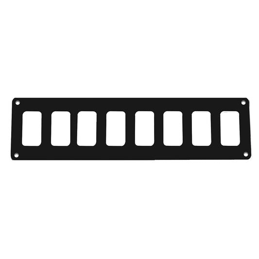 Pacer Group PSC-81-BK Switch Panel - 8 Switch & 1 Row - Durable Black Aluminum