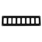 Pacer Group PSC-81-BK Switch Panel - 8 Switch & 1 Row - Durable Black Aluminum