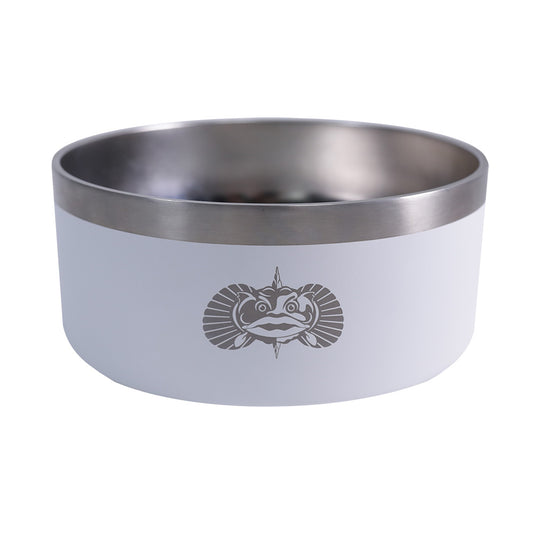 Toadfish Non-Tipping Dog Bowl - White (Part Number: 1052)