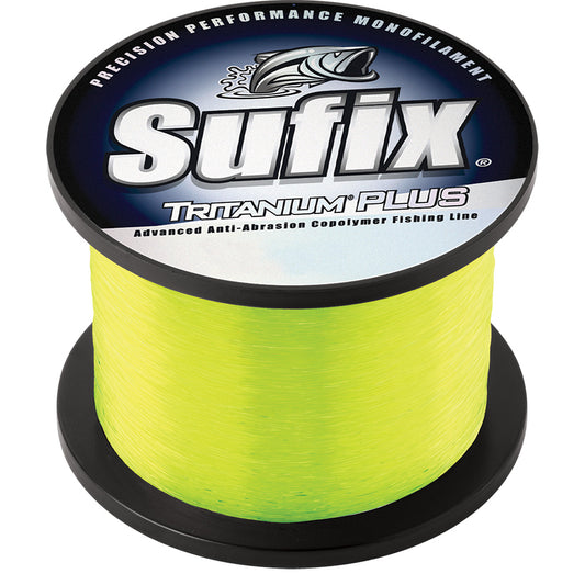 Sufix Tritanium Plus 40lb Fishing Line - Chartreuse - 370 Yards - Part #696-140CH