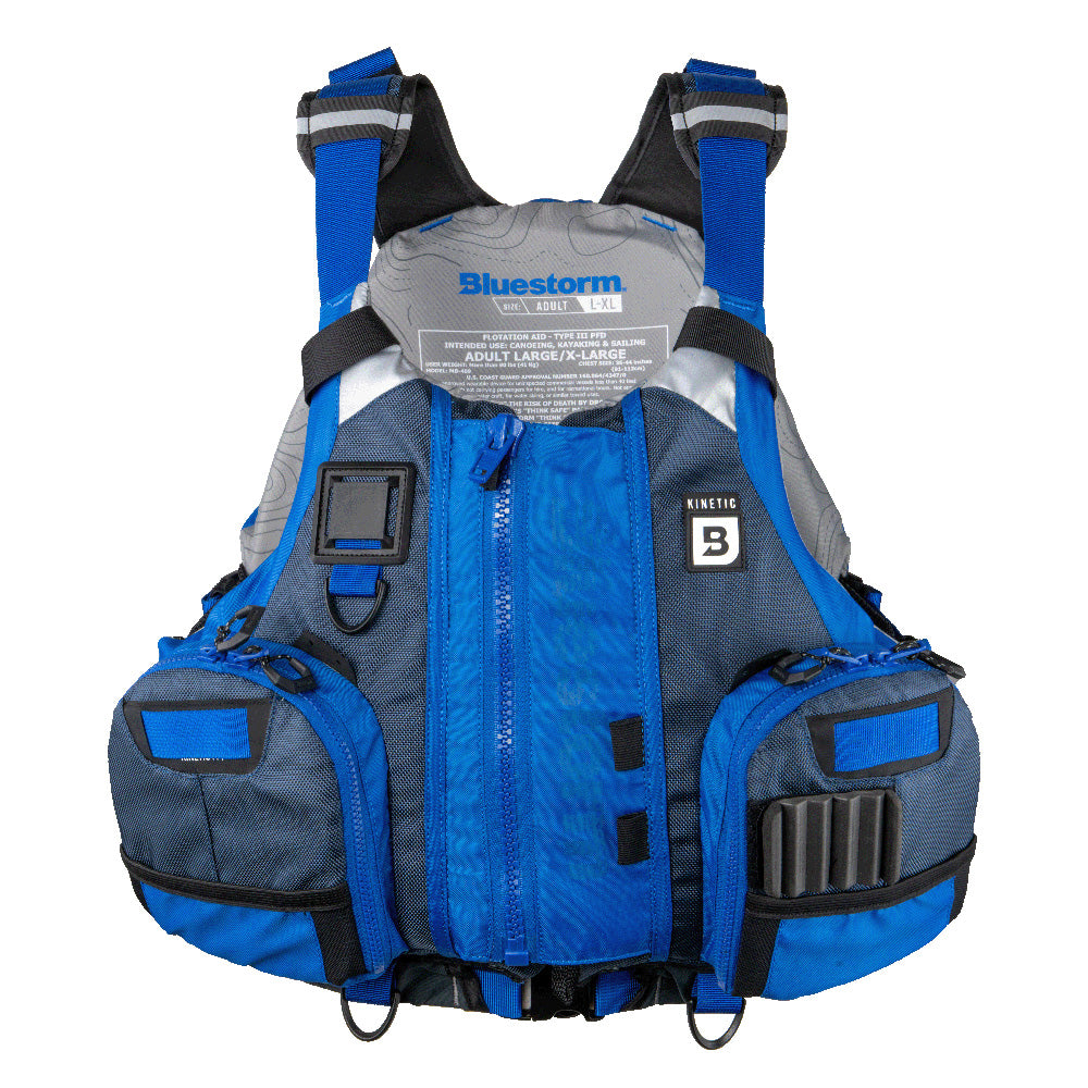 Bluestorm Kinetic Kayak Fishing Vest - Deep Blue - 2XL/3XL (BS-409-BLU-XXL)