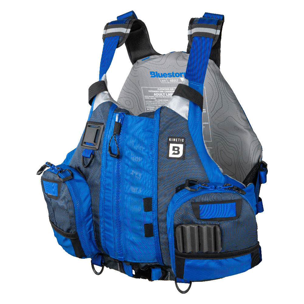 Bluestorm Kinetic Kayak Fishing Vest - Deep Blue - 2XL/3XL (BS-409-BLU-XXL)