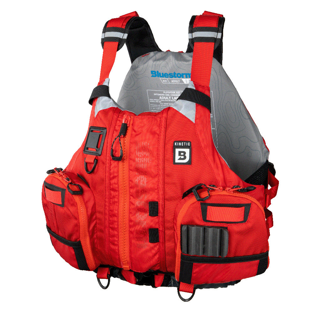 Bluestorm Kinetic Kayak Fishing Vest - Nitro Red - BS-409-RED-XXL
