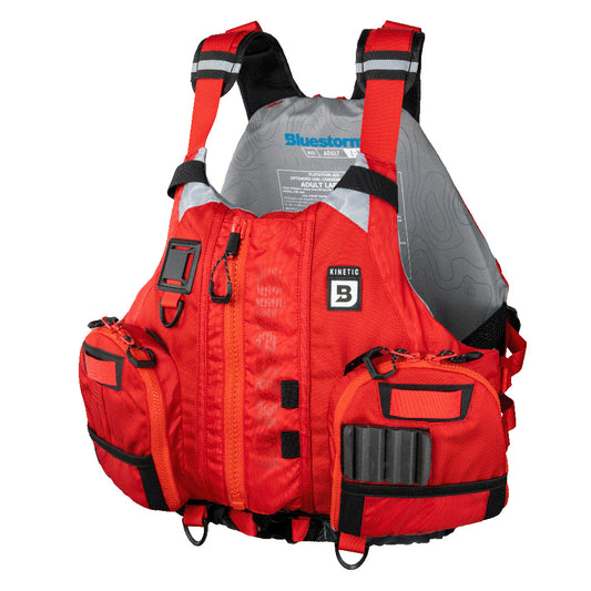 Bluestorm Kinetic Kayak Fishing Vest - Nitro Red - BS-409-RED-XXL