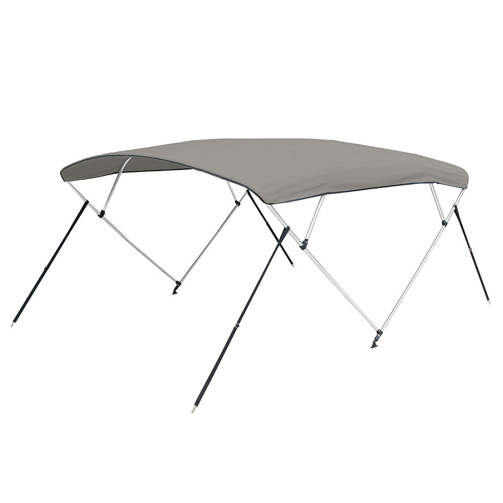 Carver by Covercraft 3 Bow 5481U Bimini Top with Boot - Cadet Grey Acrylic
