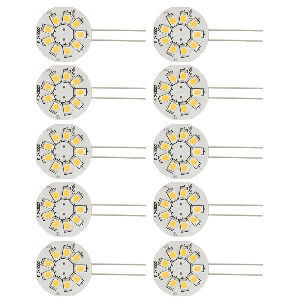 Scandvik 41166 Warm White Bulb 10-Pack - G4 Bi-Pin LED