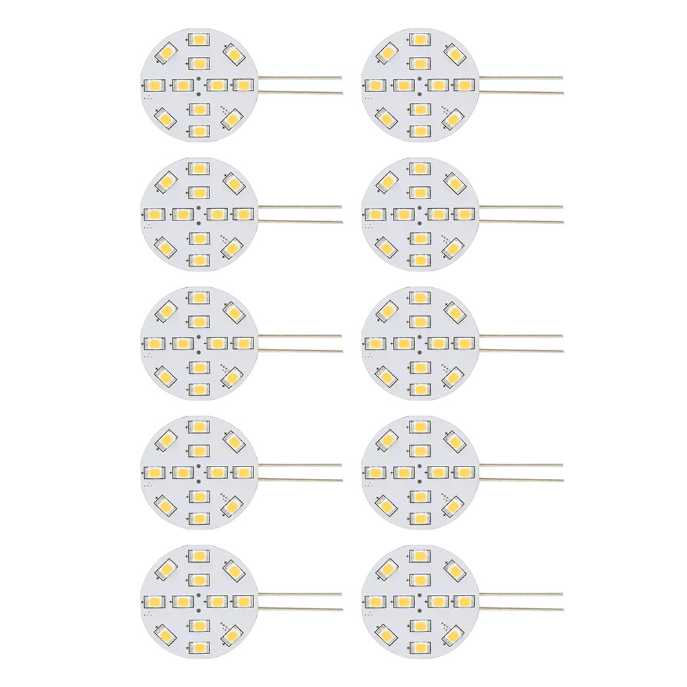 Scandvik 41168 Cool White LED Bulb 10-Pack - G4 Bi-Pin