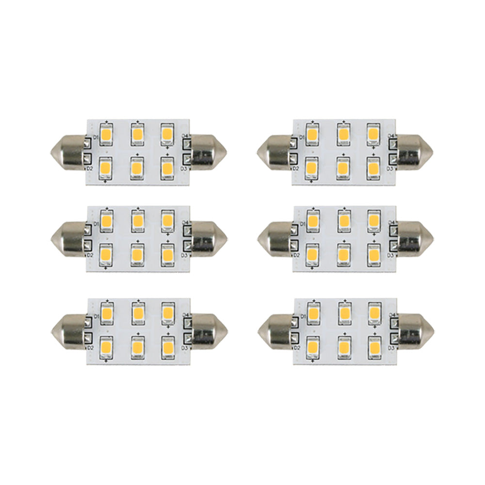 Scandvik 41162 Warm White LED Bulb 6-Pack