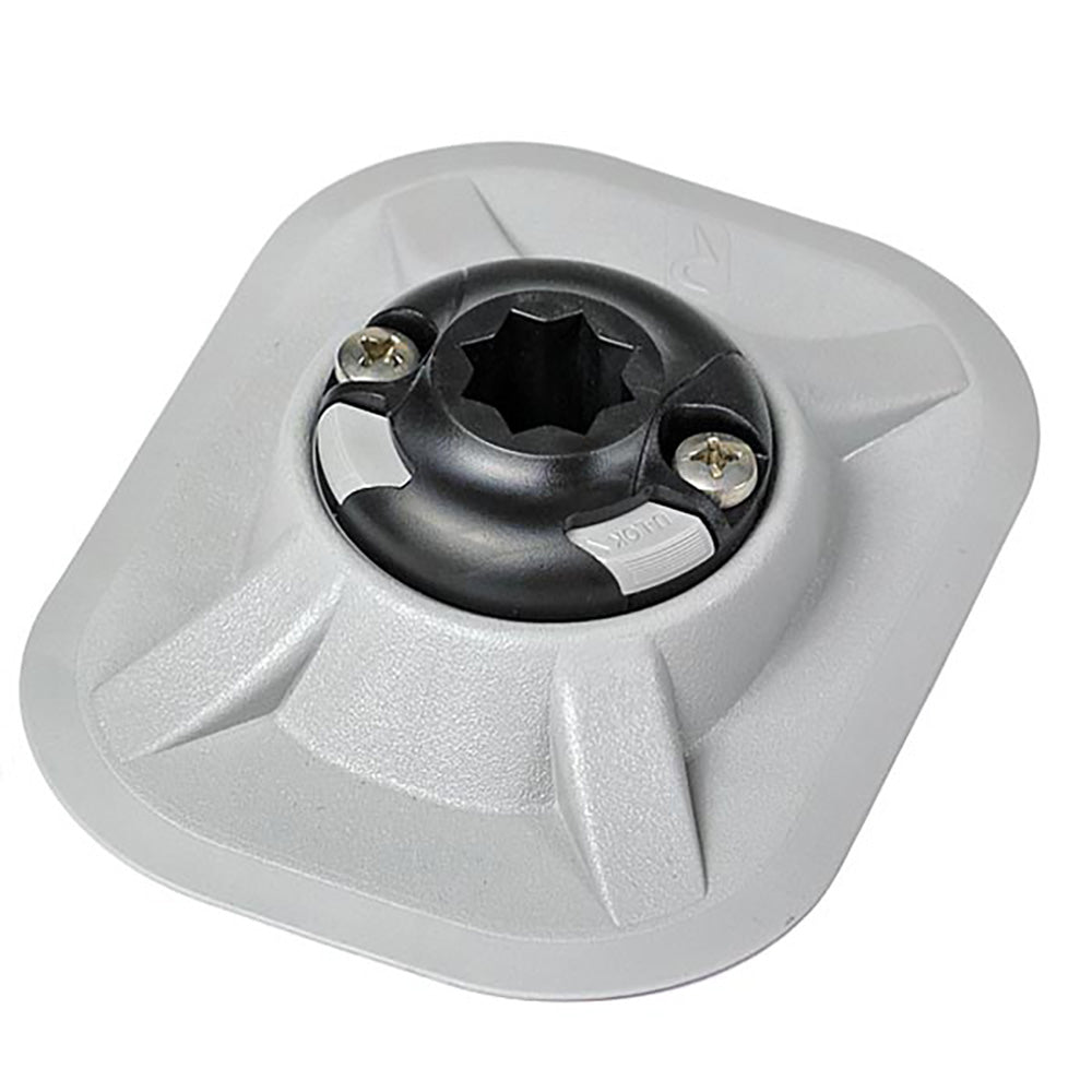 RAILBLAZA RibPort Base with 3M Backing - Grey (Part Number: 03-4064-51)